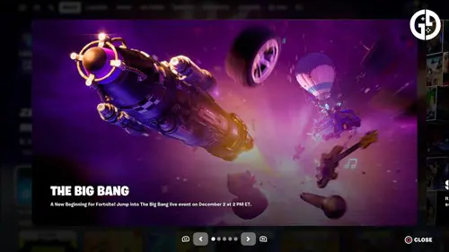 Fortnite Big Bang screen