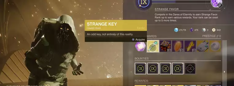 Destiny 2 Strange Key: Where To Find And How To Unlock It