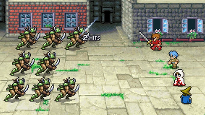 A moment of combat from Final Fantasy's Pixel Remasters.