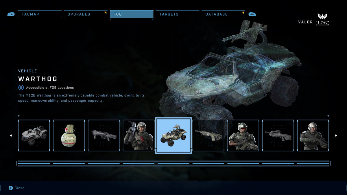 Halo Infinite Valor screen