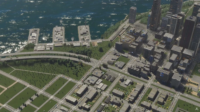 Screenshot of gameplay in Cities: Skylines 2