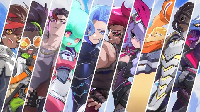 several characters from Omega Strikers