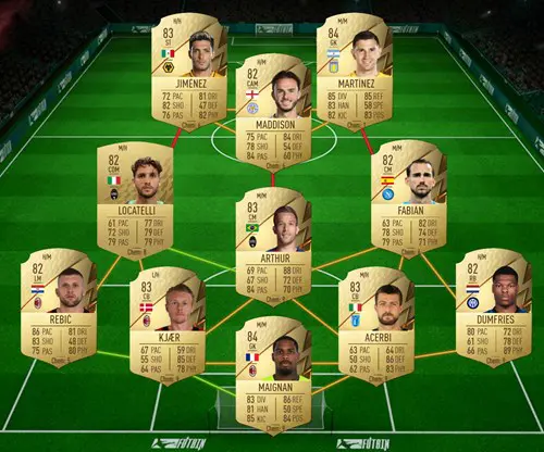 FIFA 22 Lucas Martinez Quarta Shapeshifters SBC Cheapest Solution Argentina