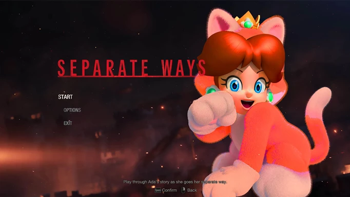 Princess Daisy Resident Evil Separate Ways Mario mod