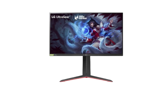 Key art of the LG 27GP850-B gaming monitor