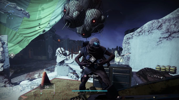 Give out treats for the final step of the Destiny 2 The Pigeon Provides quest.