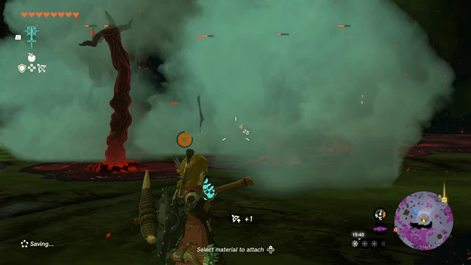 Screenshot of Gloom Hands in Zelda: Tears of the Kingdom