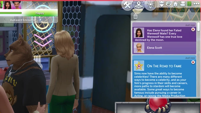 Discovering a Fated Mate in The Sims 4 Werewolves