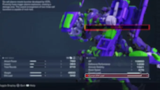 Image of the EN load bar in Armored Core 6