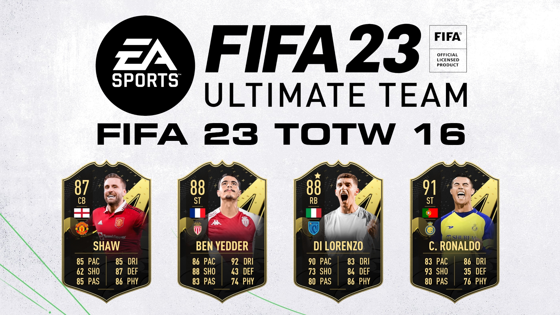 TOTW 16 ✓ Confirmed by (Futsheriff-TW) Which players are you