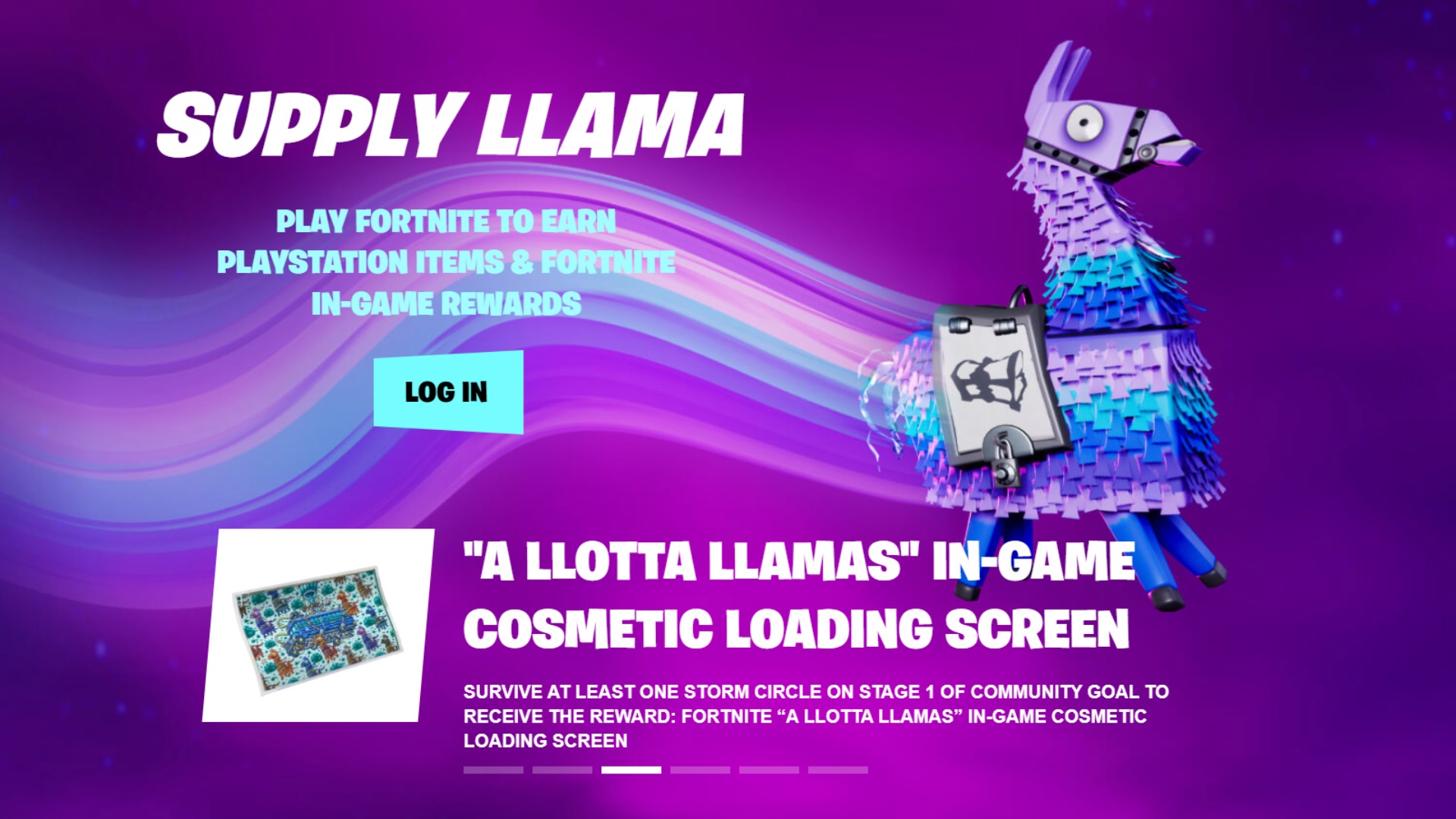 Supply Llama: Survive Storm Circles To Earn Virtual Rewards!