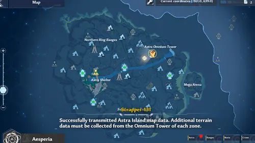 Tower of Fantasy map