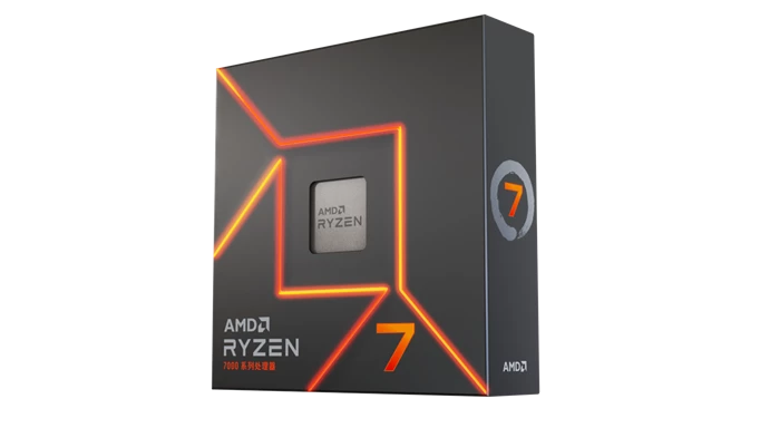 Key art of the AMD Ryzen 7 7700X CPU