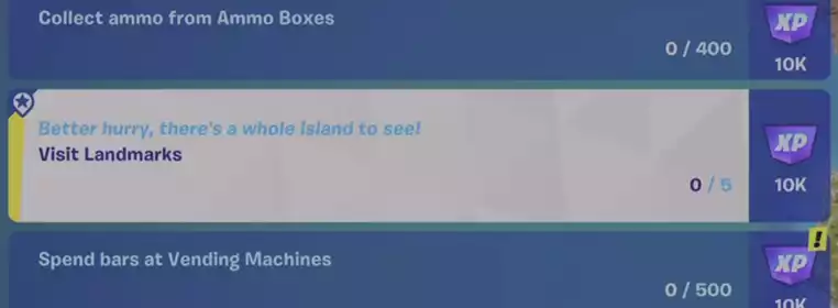 How to complete the Visit Landmarks quest in Fortnite