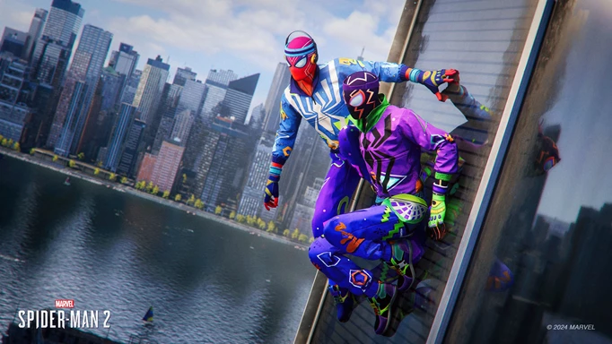 Fly N' Fresh suits for Miles and Peter in Spider-Man 2