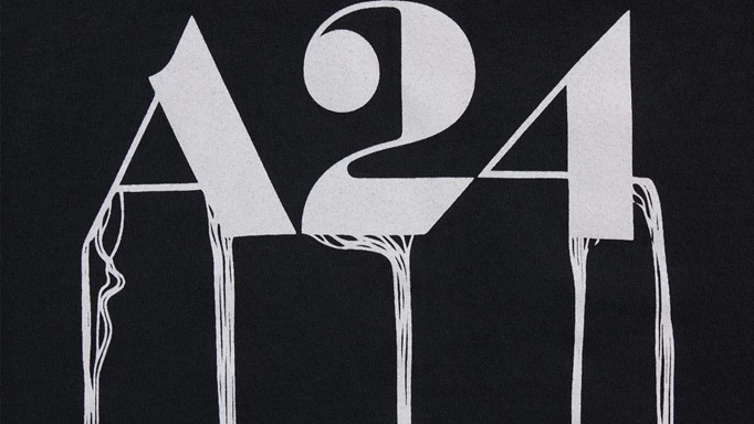 The design of A24's Death Stranding logo tee.