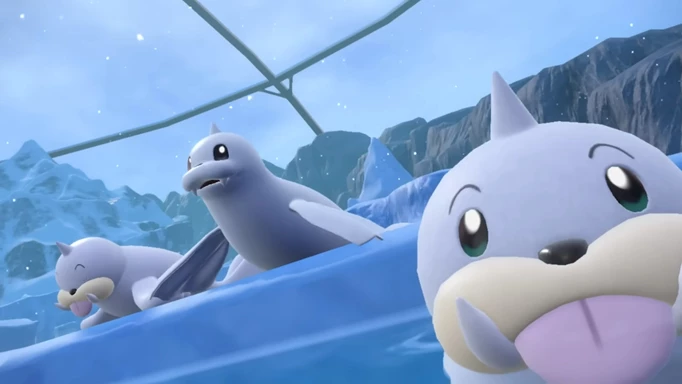 Seel and Dewgong, two of the Scarlet & Violet DLC's returning Pokemon