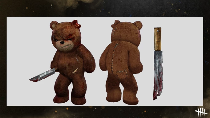 The Naughty Bear Trapper Outfit key art for Dead by Daylight