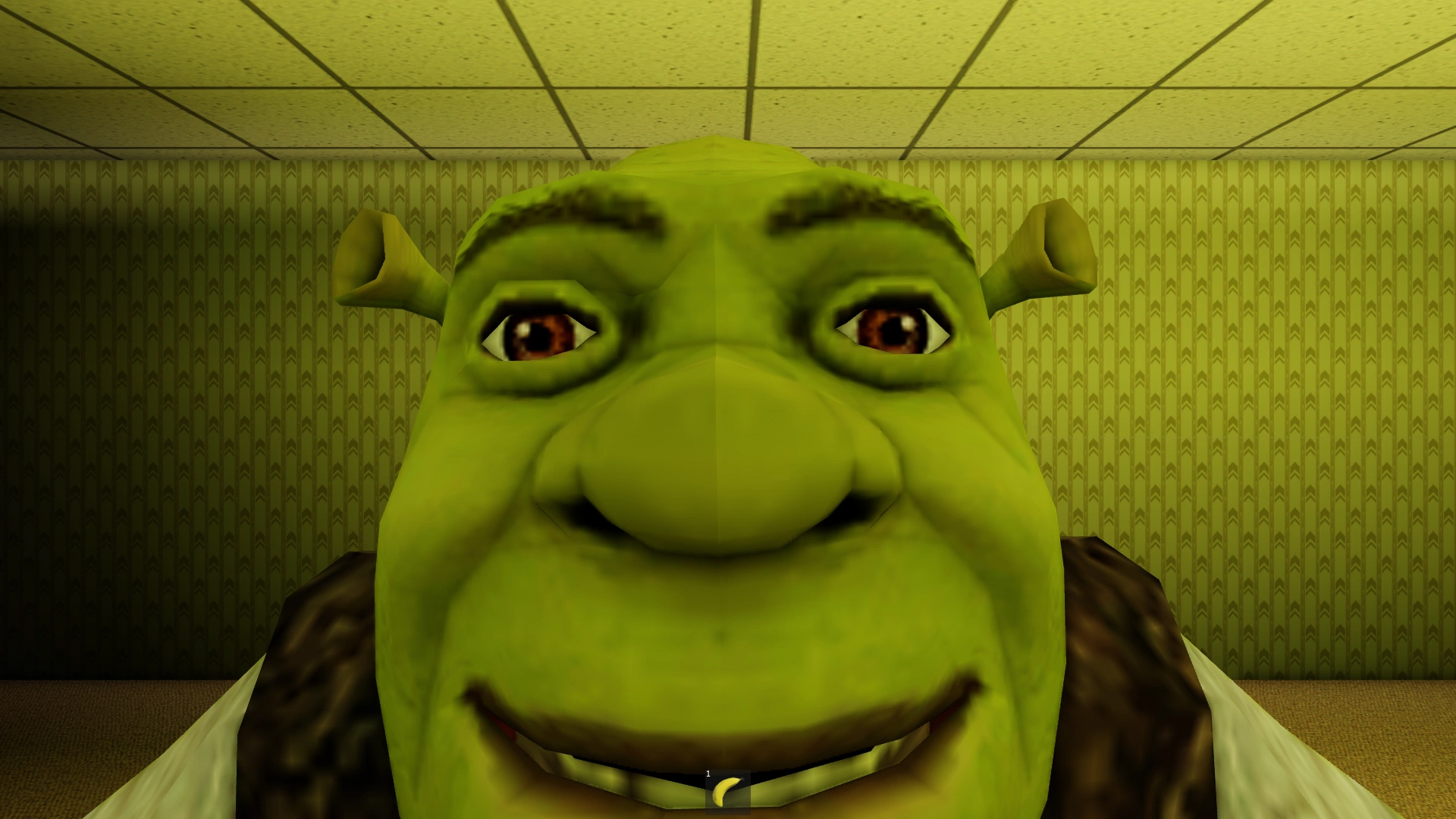 Shrek in the backrooms walkthrough