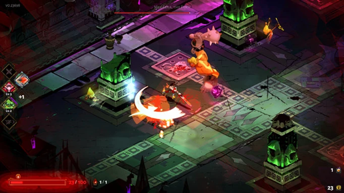 A gameplay screenshot of Hades