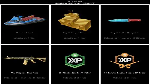 The CDL Champs Viewership Rewards for June 18, 2023.