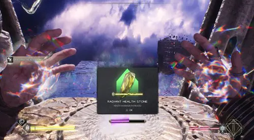 The Radiant Health Stone that upgrades your health in Immortals of Aveum