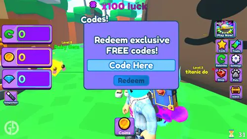 Redeeming a code in Egg Hatchers X