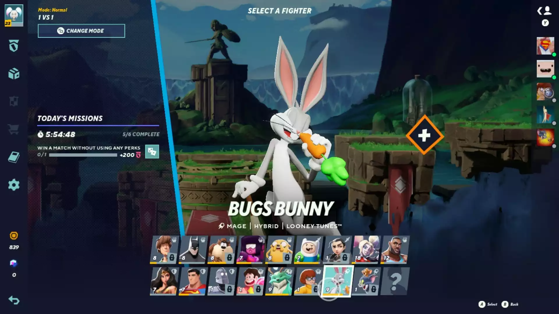 MultiVersus Bugs Bunny Guide: Combos, Perks, Specials, And More
