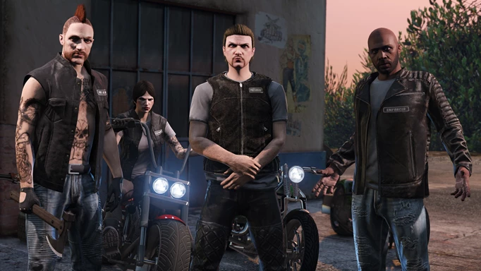 A biker gang in GTA Online
