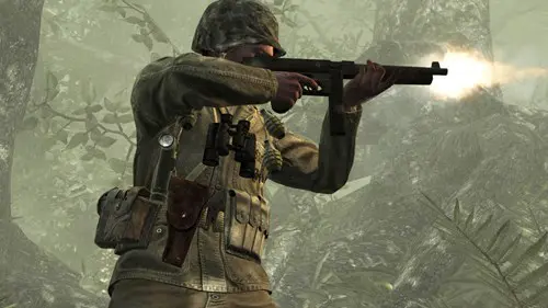 WaW soldier shooting