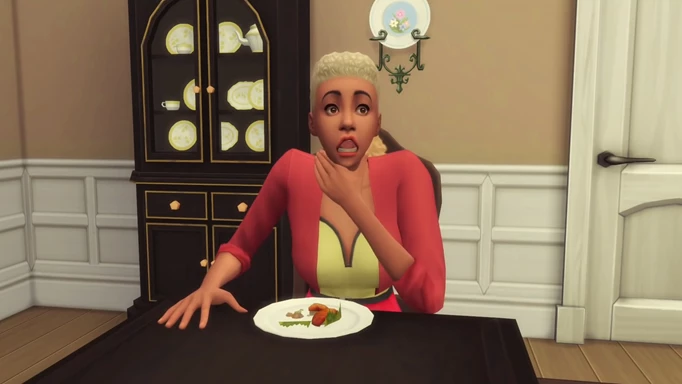 Death by pufferfish in The Sims 4