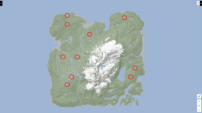 the Knight V map locations in Sons of the Forest