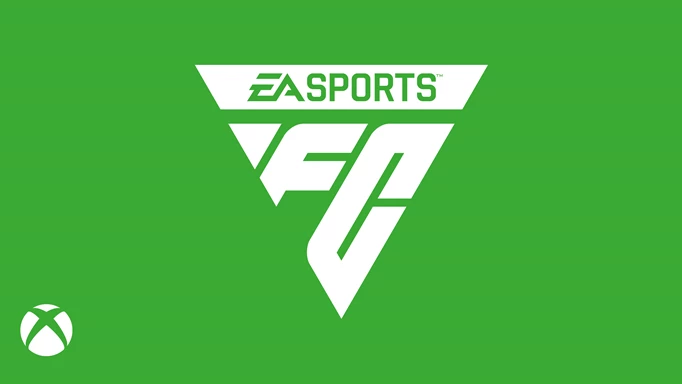 Key art of the EA Sports FC logo with an Xbox theme