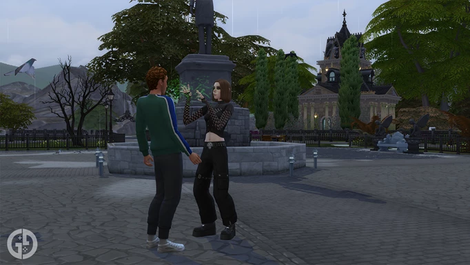 Image of a Vampire using their powers in The Sims 4