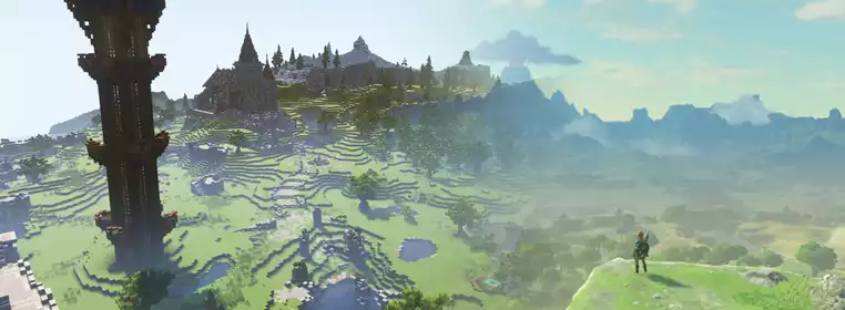 Someone Is Building Breath Of The Wild In Minecraft