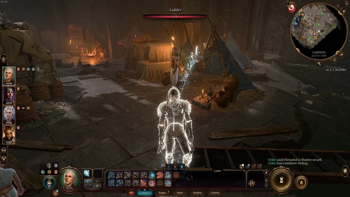 an image of Shrouded in Shadow action in Baldur's Gate 3