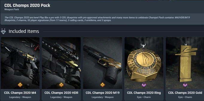 CDL Champs Cosmetics Pack