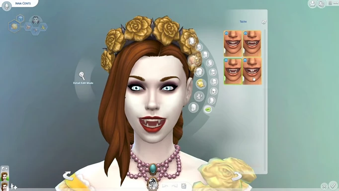 Vampire sim in The Sims 4