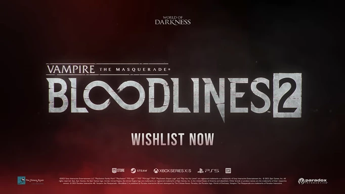the Vampire: The Masquerade - Bloodlines 2 platforms