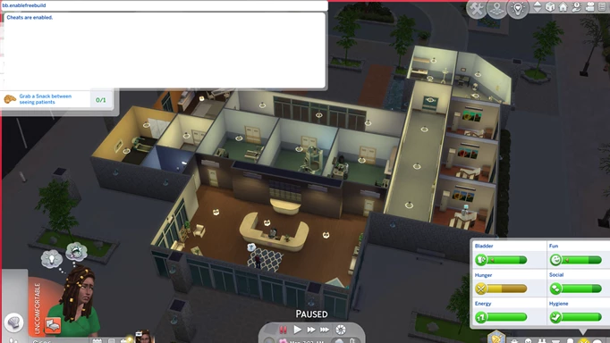The Sims 4: Hospital edit cheat