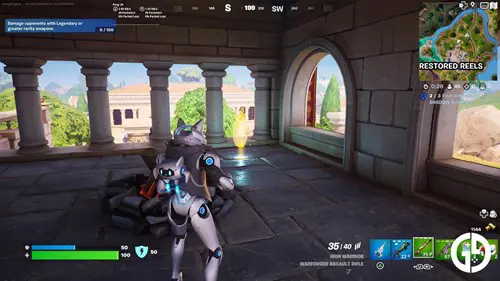 Test of Agility start point in Fortnite