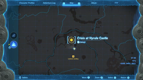 Hoz location marked on the map