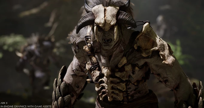 ARK 2 promotional image from trailer featuring an enemy tribe