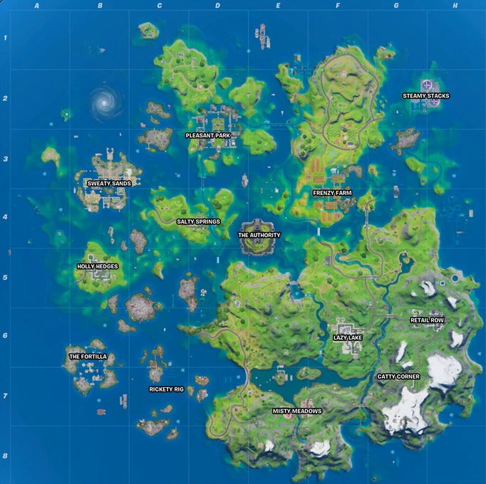 Fortnite Mythic Weapon Locations