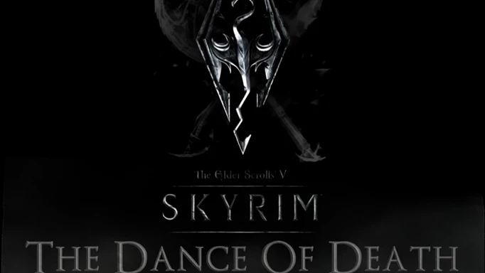 אמנות מרכזית של ריקוד המוות מוד, אחת המודעות הטובות ביותר של Skyrim