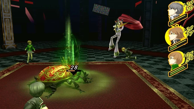 Persona 4 PS4: a screenshot from a battle