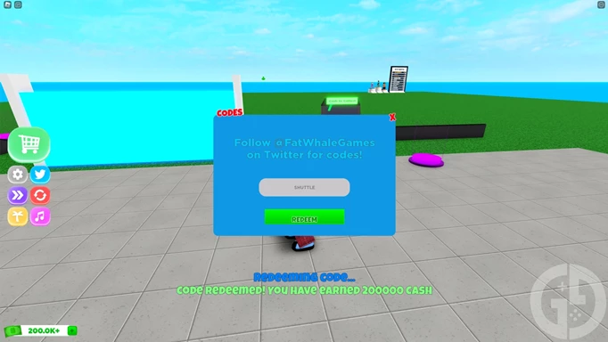 Image showing you how to redeem Airport Tycoon codes