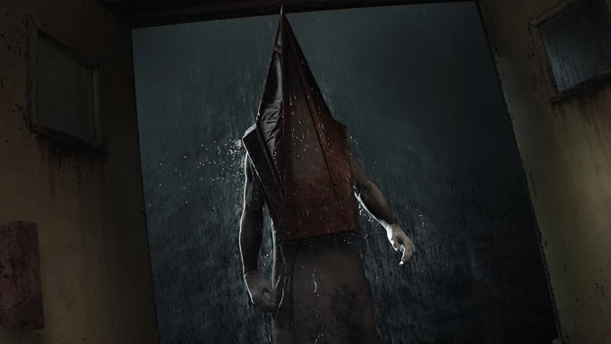 Pyramid Head in the Silent Hill 2 remake
