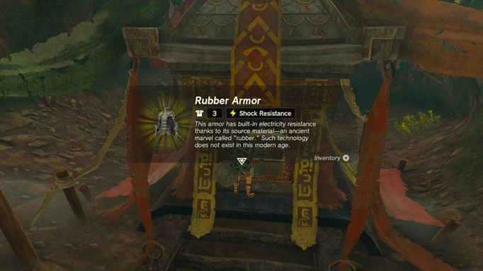 Rubber Armour in Zelda Tears of the Kingdom