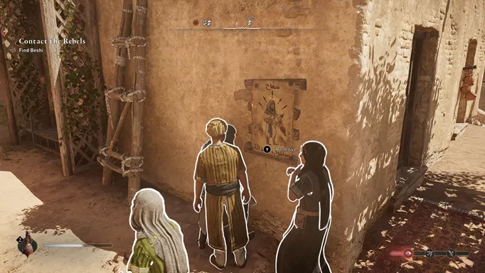 a wanted poster in Assassin's Creed: Mirage